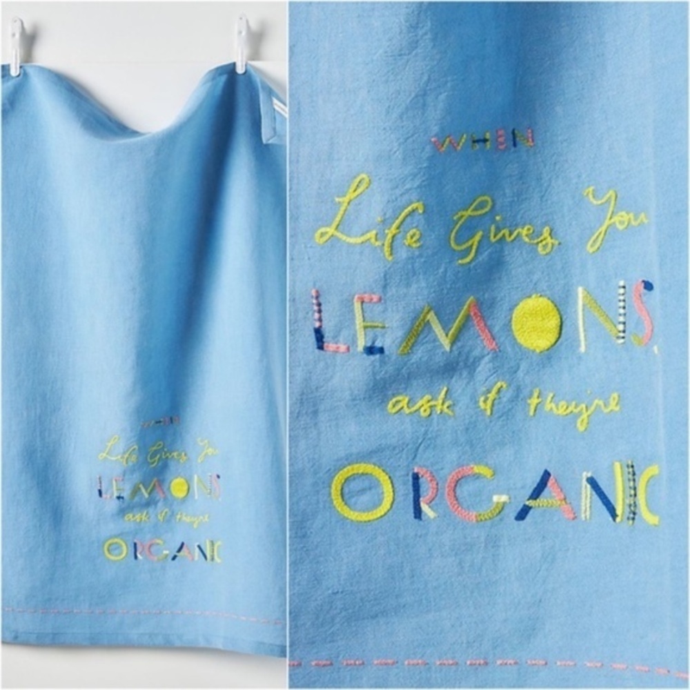 Anthropologie  Maricor/Maricar Life Gives You Lemons Dish Towel
